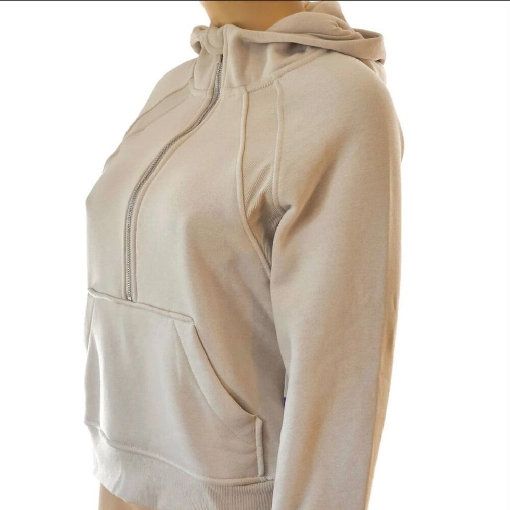 Danskin Cream Quarter Zip Hoodie Pullover Size‎ small